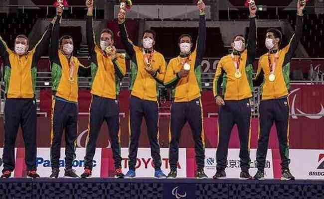Brasil conquistou indita medalha de ouro com a Seleo Brasileira Masculina de Goalball