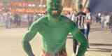 Adriano Costa, de 32 anos, veio ao Mineirão todo pintado de verde em homenagem a Hulk. O engenheiro civil e desenhista ouviu apoio e até críticas, em tom de brincadeira, dos torcedores