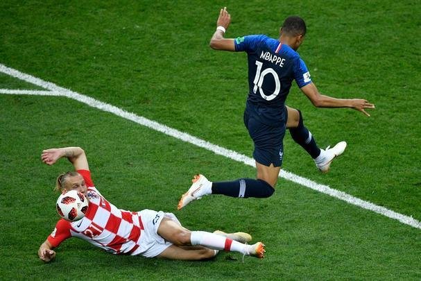 Fotos da final da Copa do Mundo, entre Frana e Crocia, em Moscou 