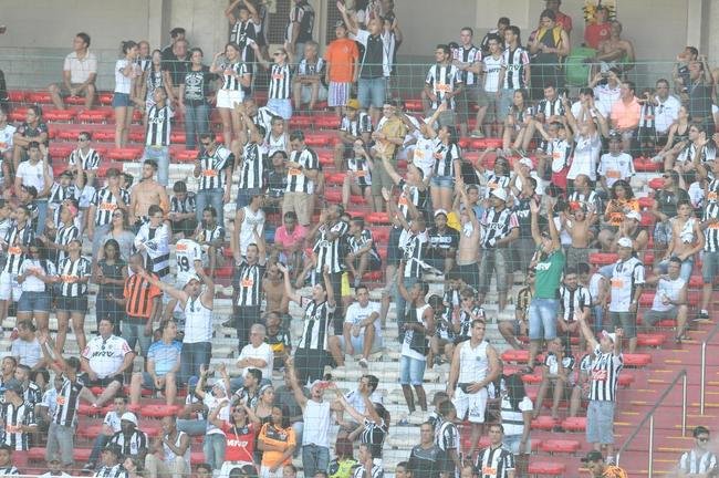 Torcedores do Atl�tico no Independ�ncia durante a partida contra o Flamengo pelo Brasileiro