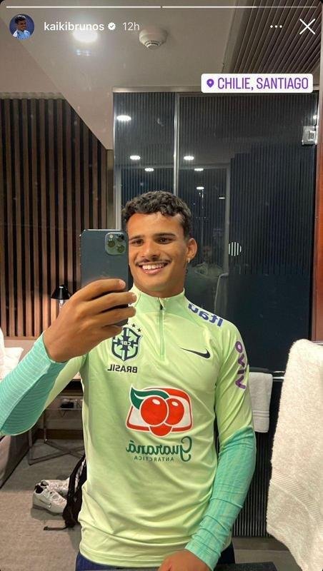 J o lateral-esquerdo Kaiki segue com compromissos profissionais. Ele est com a Seleo Brasileira Sub-20 para a disputa de dois amistosos. 