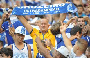 Torcida do Cruzeiro no clssico contra o Atltico, no Mineiro, pela 10 rodada do Estadual