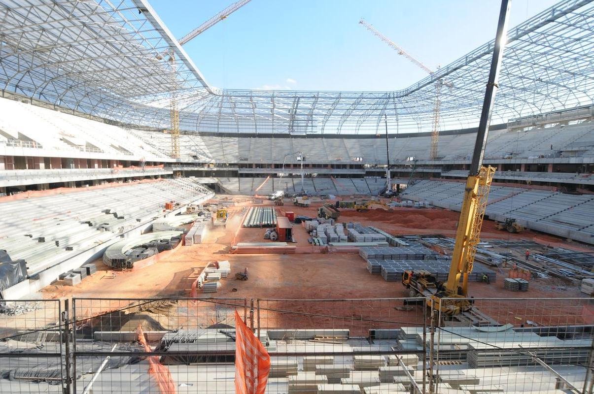 Futuro estdio do Galo, Aena MRV est com 60% das obras concludas