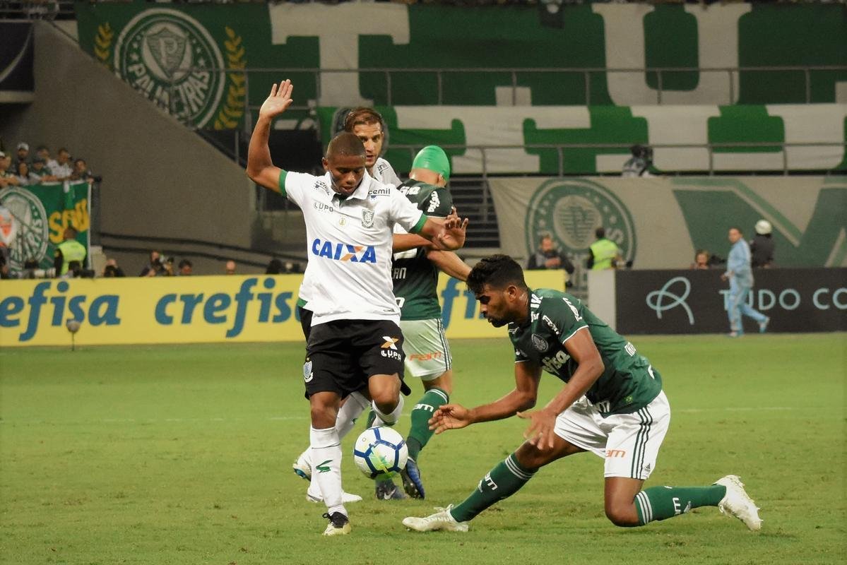 Amrica foi goleado pelo Palmeiras por 4 a 0 no Allianz Parque, mas ainda est vivo na luta contra a queda