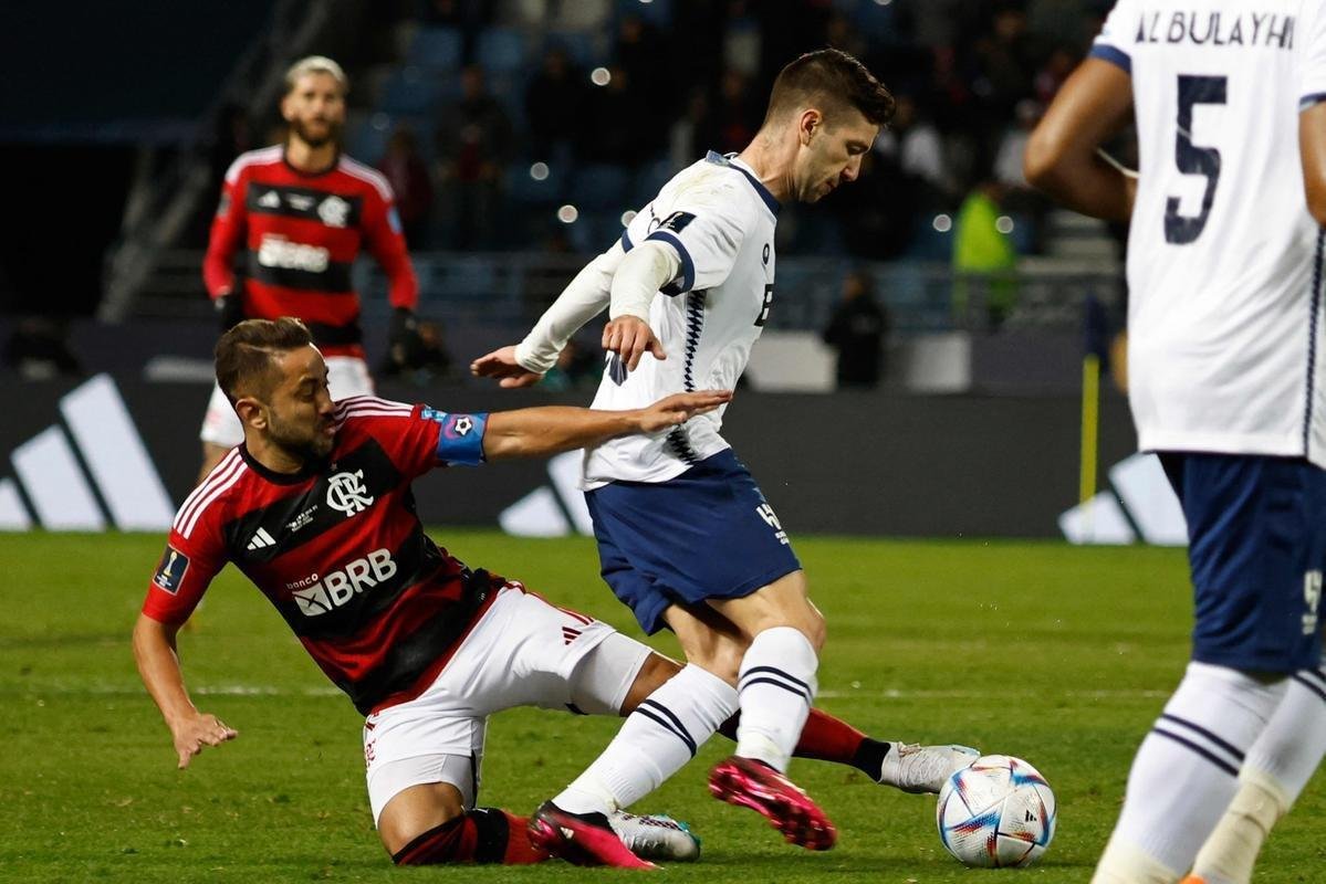 Partida entre Flamengo e Al Hilal, pelo Mundial de Clubes da Fifa, ocorreu no Estdio Ibn-Batouta, em Tnger, no Marrocos