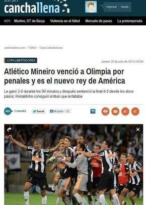 CANCHALLENA, ARGENTINA: 'ATLÉTICO VENCE O OLIMPIA NOS PÊNALTIS E É O NOVO REI DA AMÉRICA'