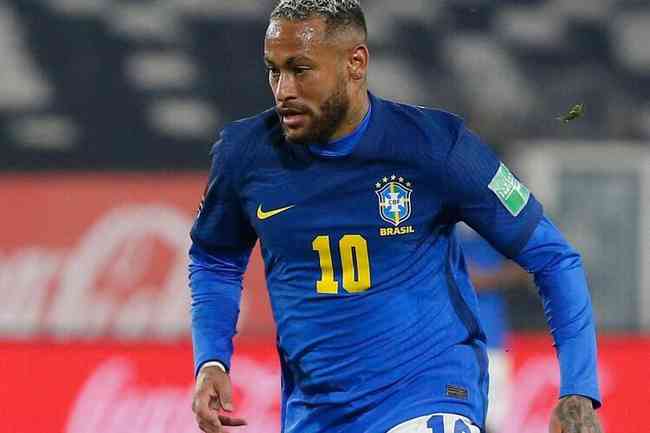 Neymar fez uma partida abaixo do esperado em Santiago, apagado durante boa parte do jogo pelas Eliminatrias Sul-Americanas