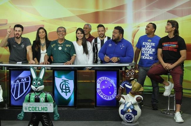 Jair Bala representou o Amrica no programa Alterosa Esporte