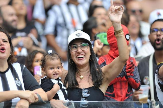 Torcida do Atl�tico no jogo contra o Internacional, no Mineir�o, na estreia da S�rie A do Campeonato Brasileiro