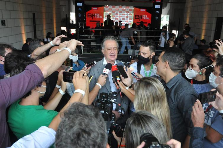 Entrevista do presidente do Atlético, Sérgio Coelho, na Arena MRV
