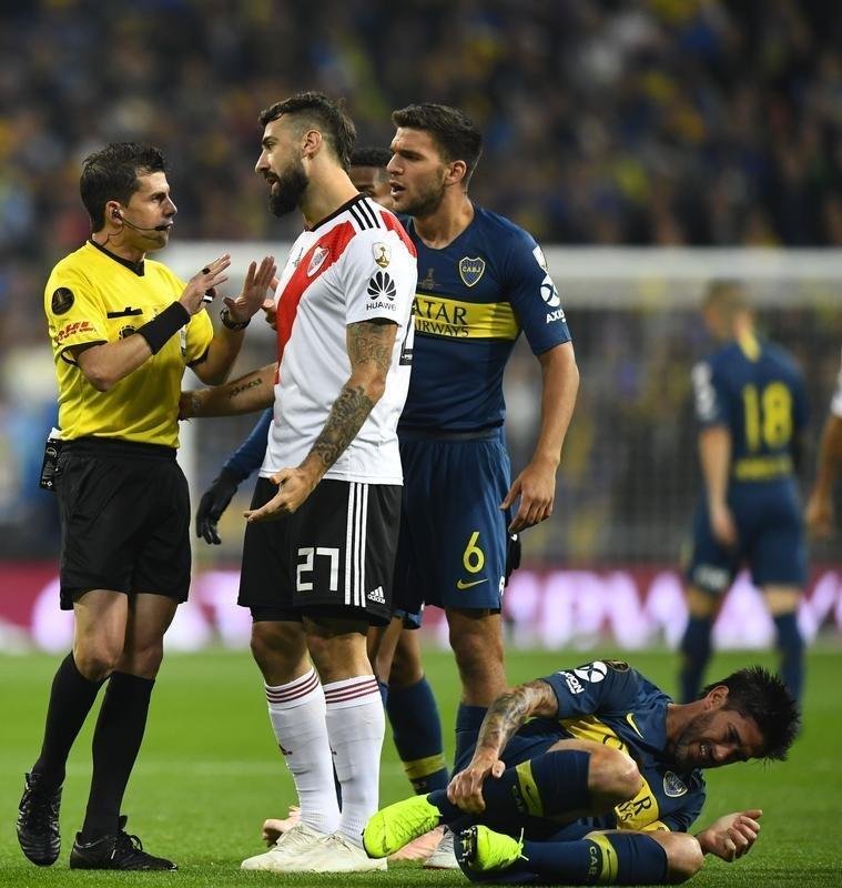 Imagens da finalssima da Copa Libertadores, entre River e Boca, no Santiago Bernabu, em Madri