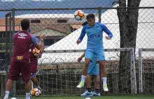 Fotos da reapresentao do Cruzeiro nesta segunda-feira (Matheus Adler/EM D.A Press)
