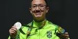 Imagens da comemora��o da primeira medalha do Brasil nos Jogos do Rio