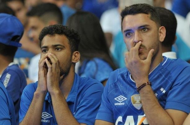Fotos do jogo entre Cruzeiro e So Paulo
