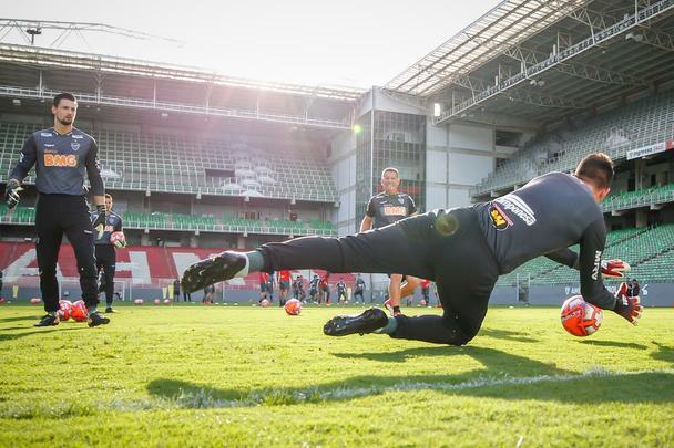 Atlético treinou nesta quinta-feira, no Independência, de olho na final do Campeonato Mineiro contra o Cruzeiro