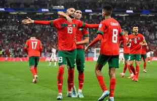 Fotos do jogo entre Marrocos e Portugal no Estdio Al-Thumama, no Catar, pela Copa do Mundo de 2022