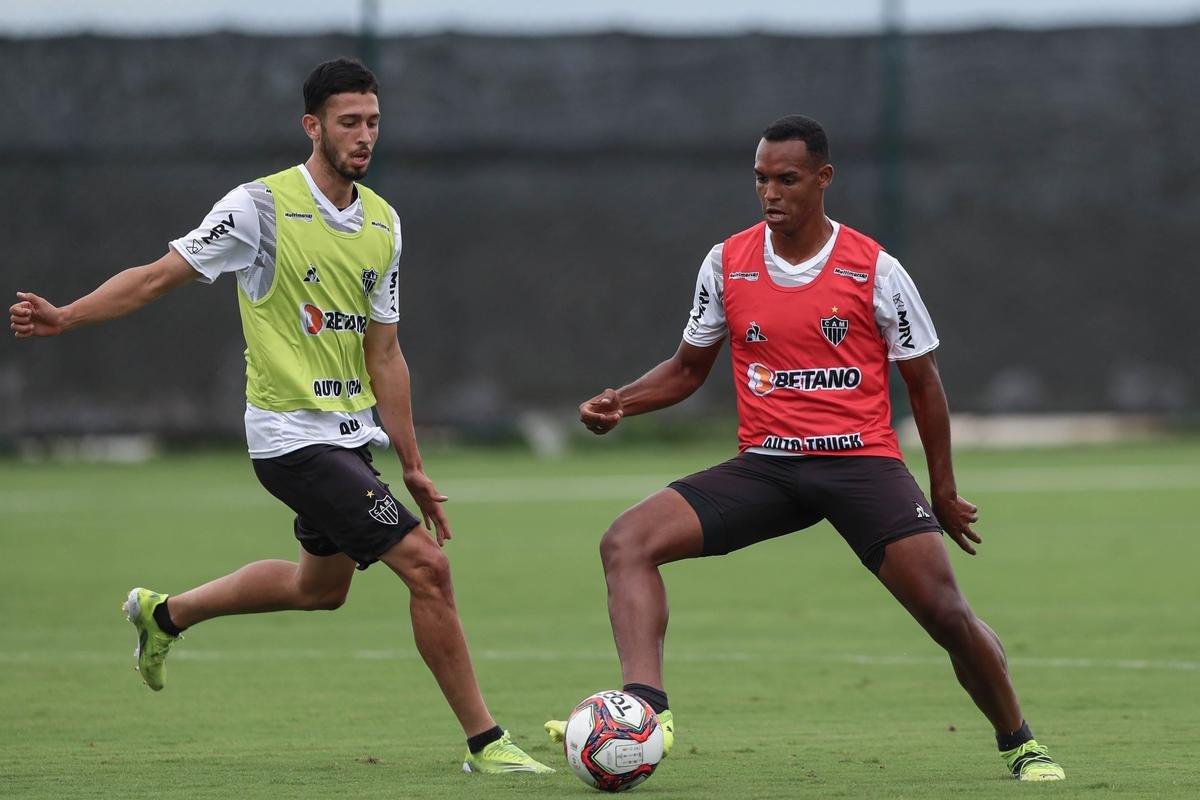 Treino do Atltico nesta tera-feira, 9 de maro de 2021