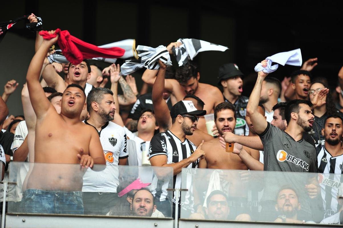Fotos da torcida do Atltico na final do Campeonato Mineiro contra o Cruzeiro