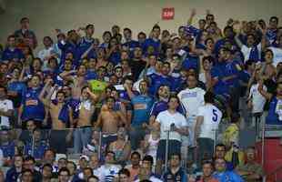 Imagens da partida entre Cruzeiro e Nacional, no Estdio Mineiro