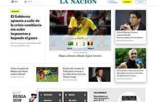 La Nacion (Argentina) - Blgica eliminou o Brasil, o grande favorito