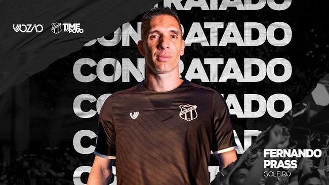 O Cear anunciou a contratao do goleiro Fernando Prass, que estava no Palmeiras