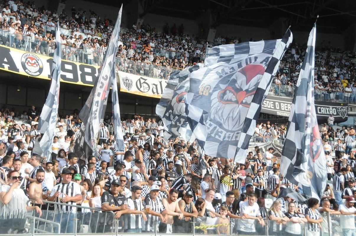Fotos da torcida do Atltico na partida contra o Flamengo, no Mineiro, em Belo Horizonte, pela 13 rodada do Campeonato Brasileiro