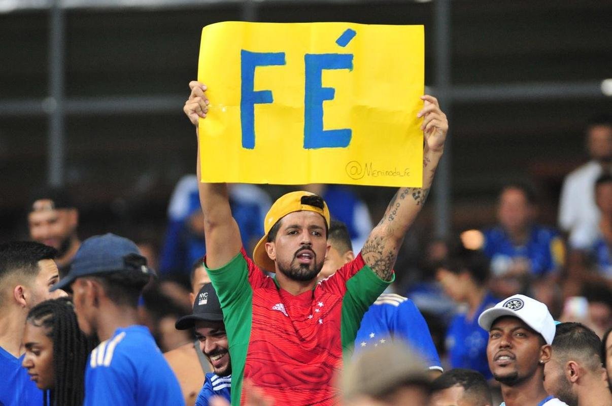 Fotos da torcida do Cruzeiro na volta ao Mineiro em partida contra o Brusque pela 35 rodada da Srie B