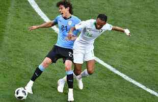 Veja imagens do confronto entre Uruguai e Arbia Saudita, pela segunda rodada do Grupo A, na Copa do Mundo