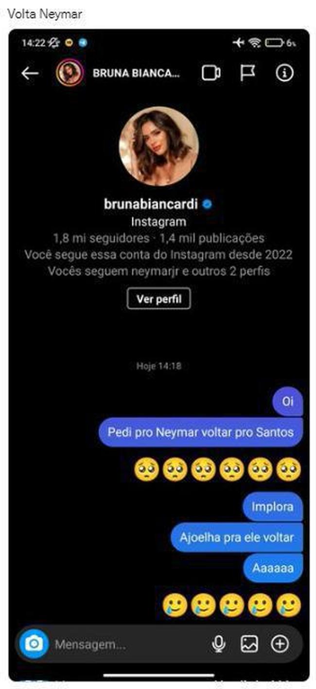 Torcedores de diferentes clubes do Brasil pediram a contratação de Neymar após o atacante ser comunicado que o Paris Saint-Germain não deseja sua continuidade para a próxima temporada
