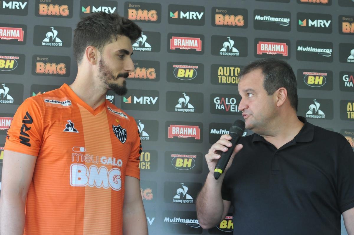 Goleiro Rafael, ex-Cruzeiro, foi apresentado como reforo do Atltico na Cidade do Galo. 