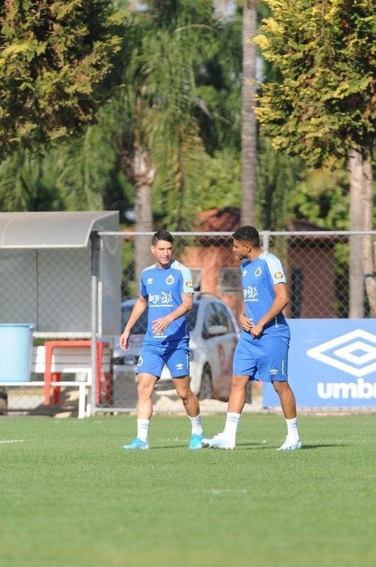 Fotos do treino do Cruzeiro desta quarta-feira, 2 de outubro, na Toca da Raposa II