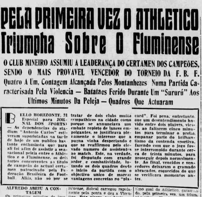 Título de 1937: politicagem nos bastidores emperrando a oficialização do  título do Galo