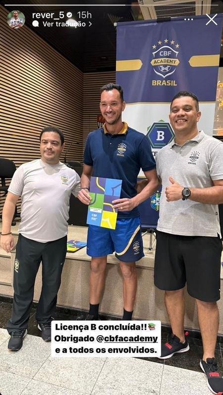 Zagueiro Rver concluiu curso na CBF