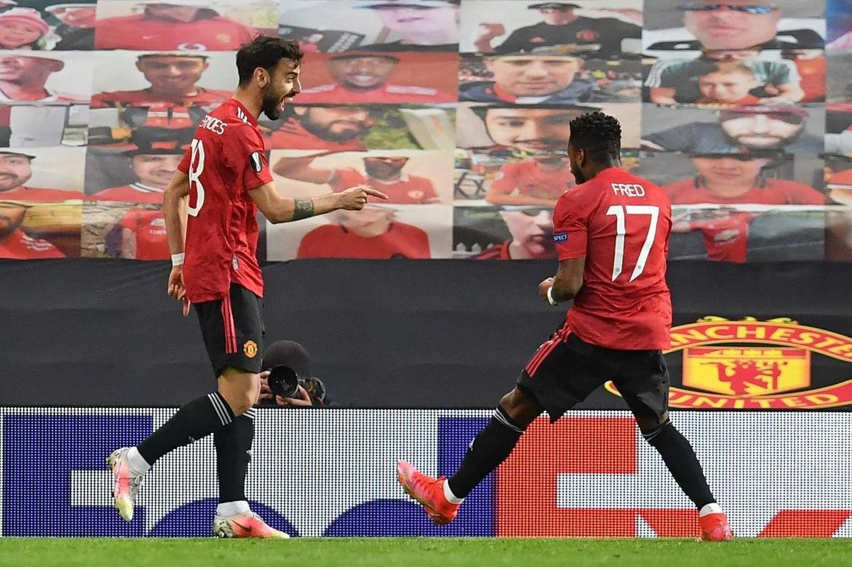 Fotos do duelo entre Manchester United e Roma pela semifinal da Liga Europa