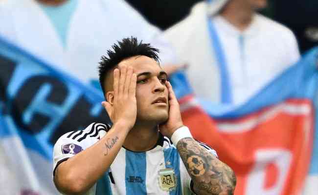 Lautaro Martnez lamenta erros da Argentina: 'Di muito'