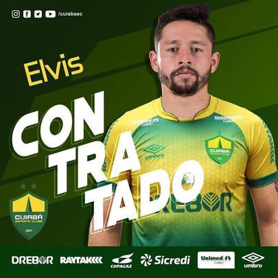 O Cuiab anunciou a contratao do meia Elvis, que estava no Oeste