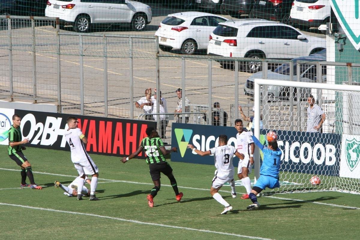 Lances do primeiro tempo de Amrica x Tupi, no Independncia, pela terceira rodada do Mineiro