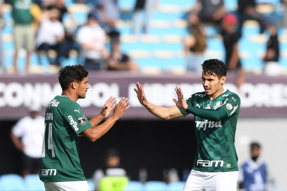 Final da Libertadores: fotos do gol de Raphael Veiga para o Palmeiras