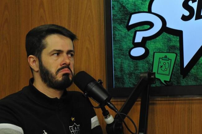 Fael Lima durante o podcast Clube dos Setoristas, do Superesportes