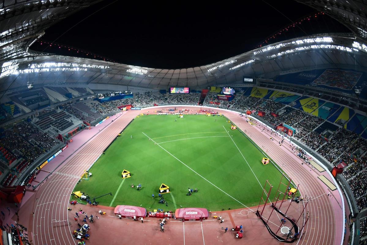 Estdio Internacional Khalifa: inaugurada em 1976, arena em Doha recebeu vrios eventos esportivos internacionais importantes e foi remodelada para o Mundial do Catar
