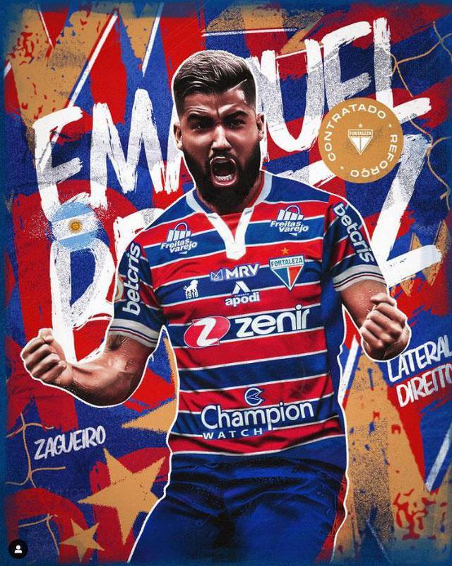 Fortaleza contratou o lateral-direito/zagueiro Emanuel Brtez