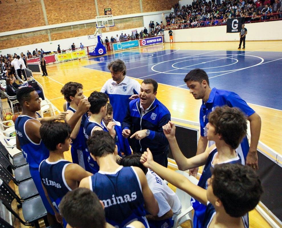 Fotos da deciso do Brasileiro Sub-14 de Basquete, entre Minas e Ginstico, no Olympico Club