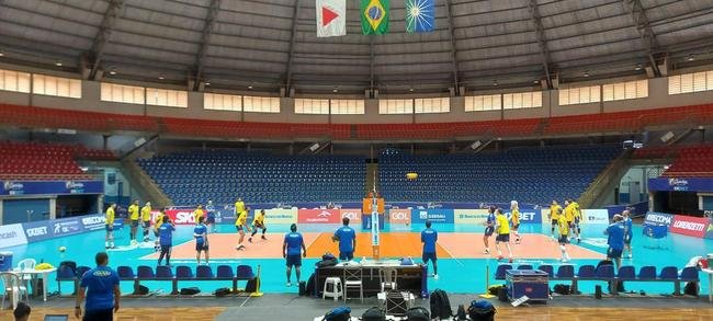 Cruzeiro treina no Sabiazinho, em Uberlndia, antes da deciso contra o Minas na Superliga Masculina