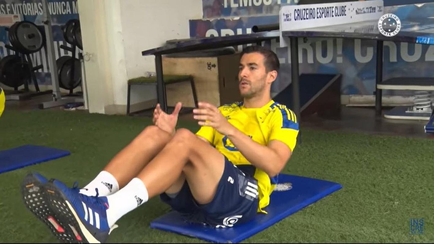 Imagens do treino do Cruzeiro deste domingo