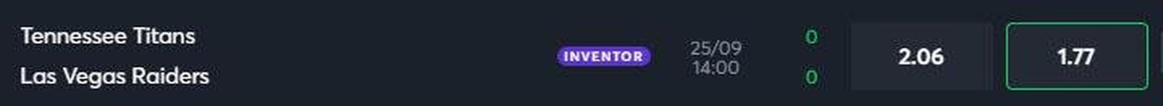 Las Vegas Raiders vence Tennessee Titans (odd 1.77) - O Las Vegas Raiders iniciou a temporada com duas derrotas para Los Angeles Chargers (levou a virada no ltimo quarto) e Arizona Cardinals (na prorrogao). O time vem caindo de produo na reta final das partidas, mas mostrou coisas interessantes nas duas primeiras semanas. O adversrio  o Titans, que no comeou bem, perdendo para New York Giants, que tem um time mediano, e levando uma surra do Buffalo Bills, candidato ao ttulo. Acreditamos que o time visitante nesta tarde tem mais qualidade e condies de vencer pela primeira vez na temporada.