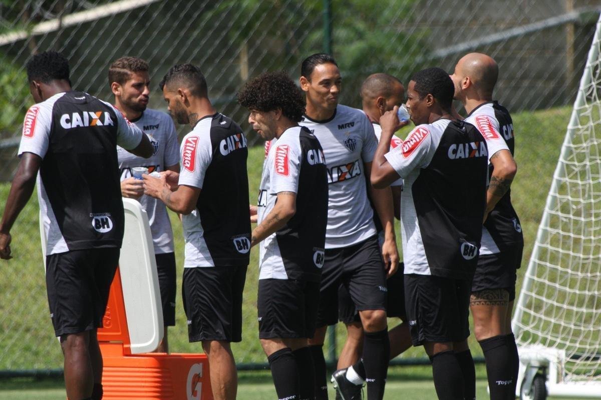 Imagens do treino do Atltico