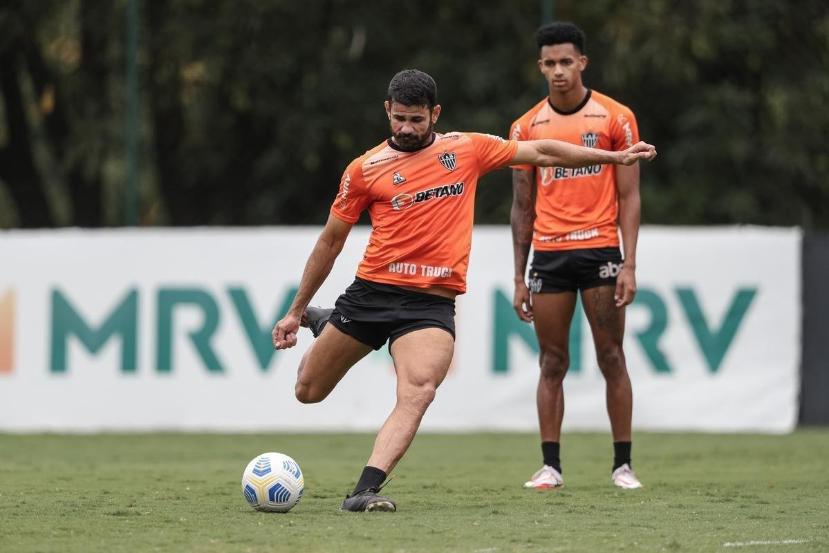 Fotos do treino do Atltico neste domingo, 14/11/2021