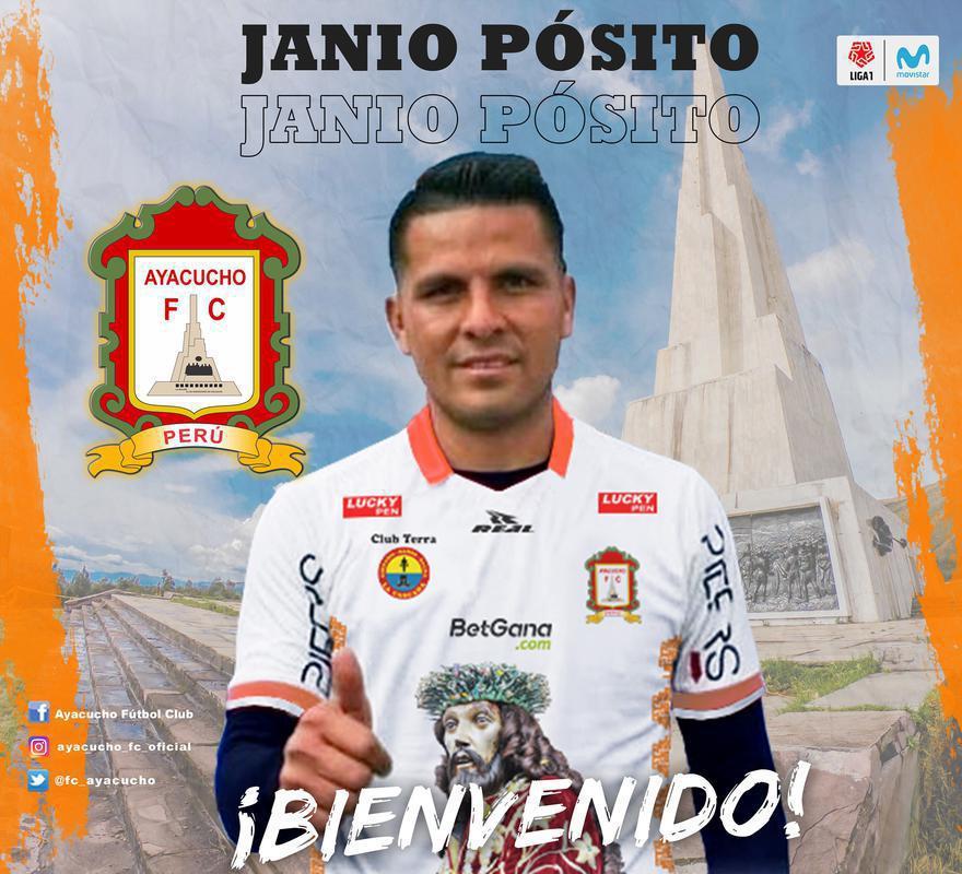 Janio Pósito, atacante (Ayacucho, do Peru)