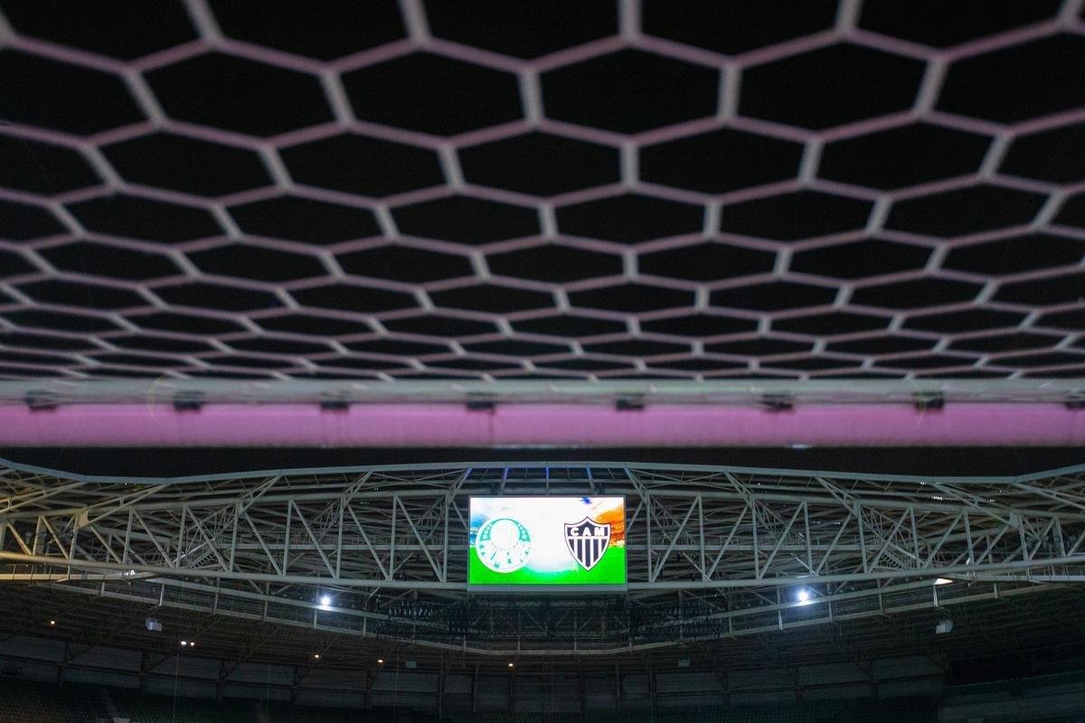 Fotos do Allianz Parque, em So Paulo, palco do jogo entre Palmeiras e Atltico pela semifinal da Copa Libertadores 2021