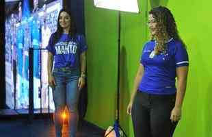 Com lanamento de uniforme e aes voltadas para o Dia Internacional da Mulher, Cruzeiro movimentou esplanada do Mineiro antes de jogo contra a URT (crdito: Juarez Rodrigues/EM D.A Press)